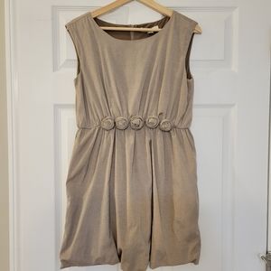 Sleeveless Mini Brown Dress Ya, Size S